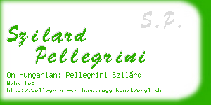 szilard pellegrini business card